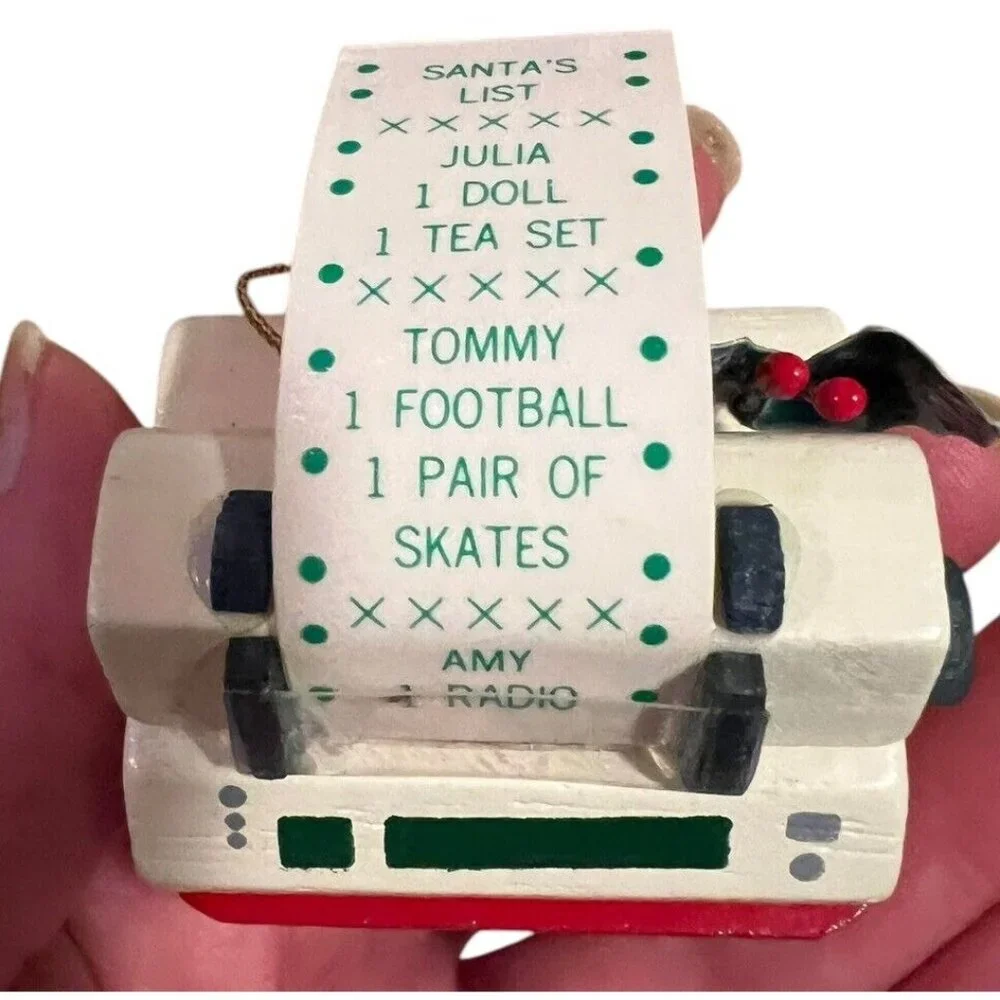 Kurt S Adler Vintage Christmas Fax Machine‎ Printer Santa's List Ornament 1994